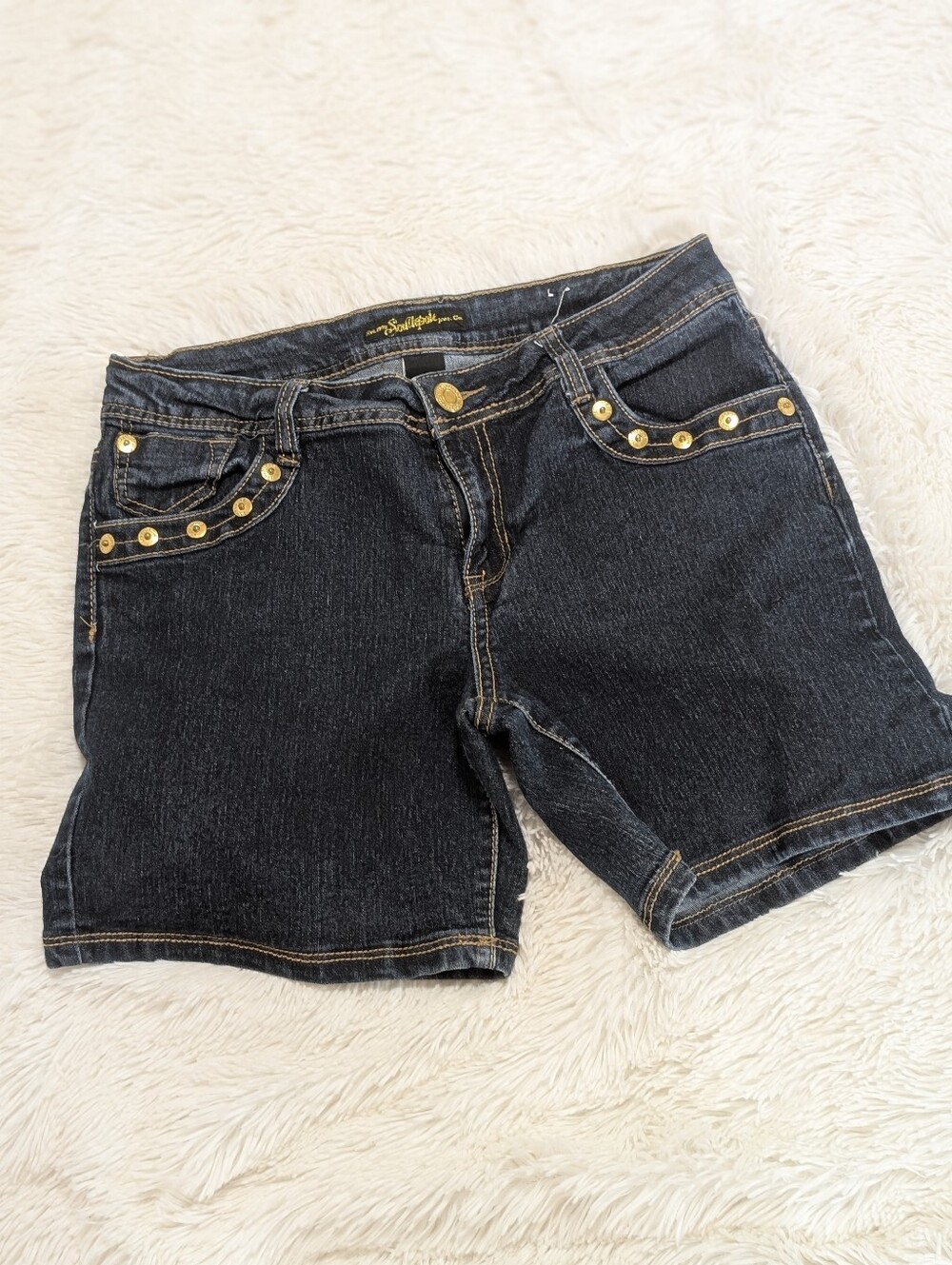 SOUTH POLE Embellished Jean Shorts 13 Juniors